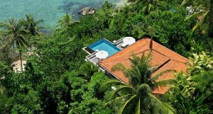 luxury private pool villa